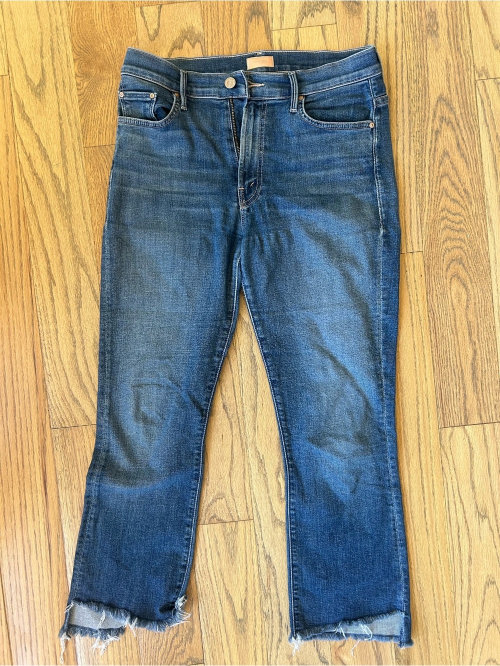 MOTHER Dark Blue Women’s Straight-Leg Jeans